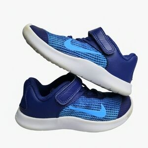 Nike Toddler Boys Blue Flex Experience RN 7 Sneakers Size 9C Easy Close